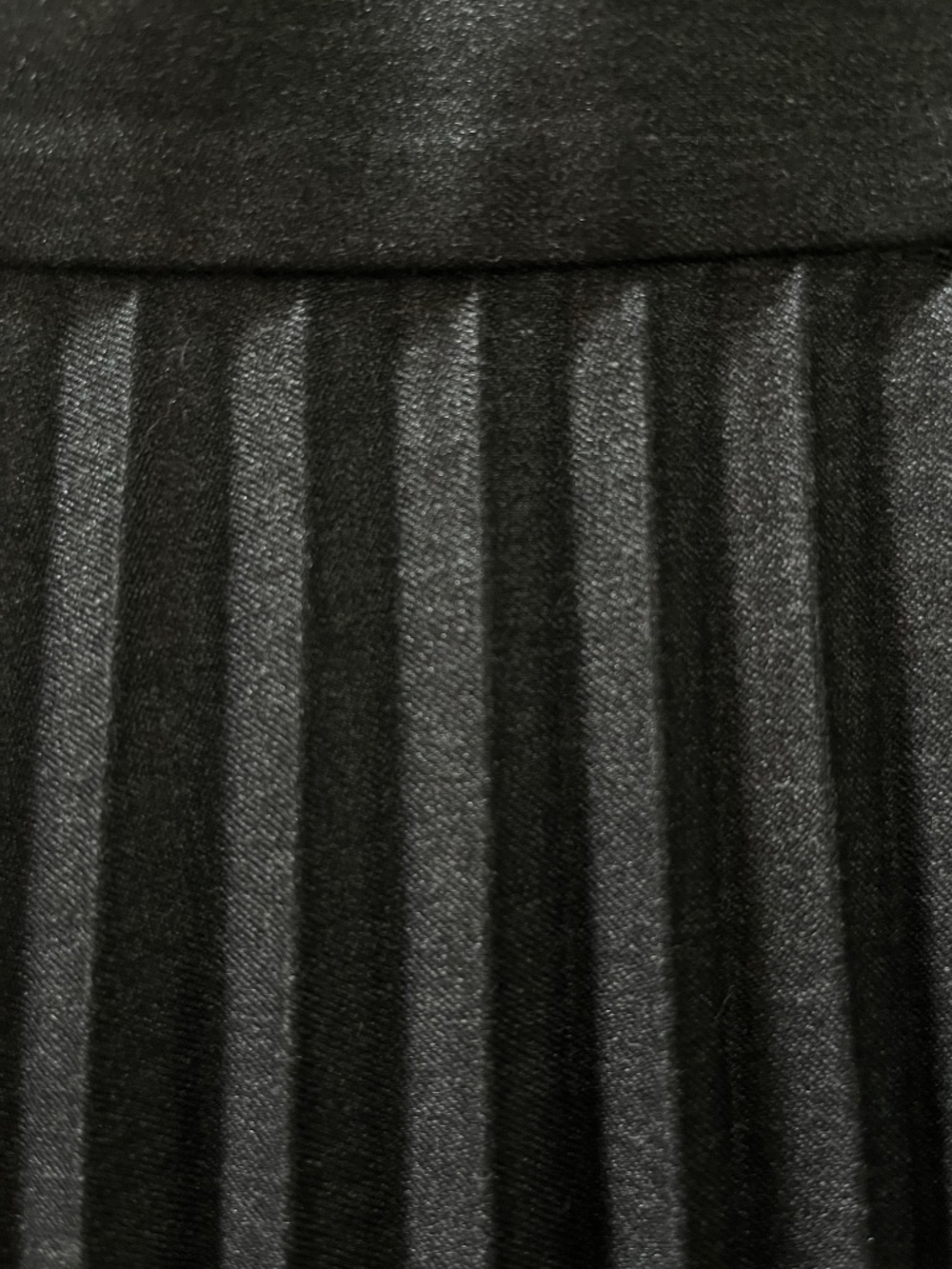 Zara Anthracite (Dark Grey/Charcoal) Accordion Pleat A-Line Midi Skirt. Size S. - Picture 3 of 6